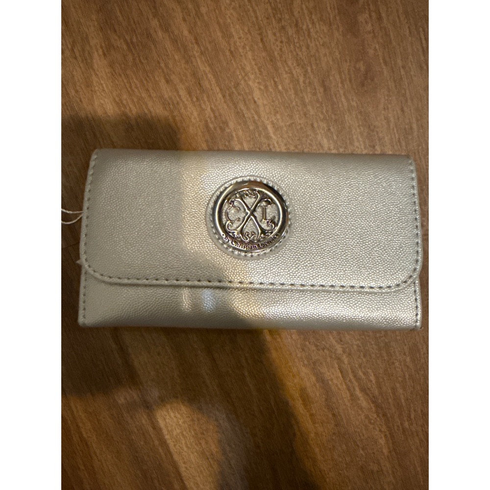 CXL Christian Lacroix‎ Bali Caviar Sm Clutch Wristlet Silver CXLH24989-SLVR NEW